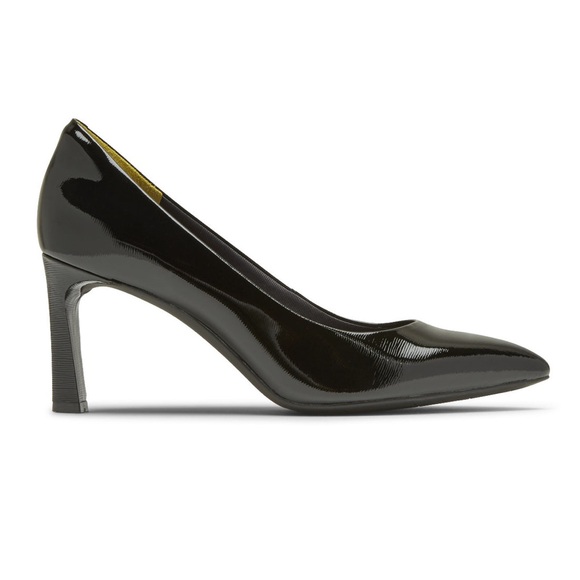 ROCK PORT WOMEN'S TOTAL MOTION SHEEHAN HEEL SHOES SIZE: 6.5 IN BLACK PATENT. - Picture 13 of 14